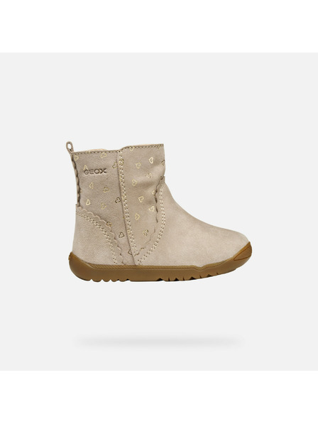 Geox Béžové dívčí boty pro první krůčky Geox Macchia