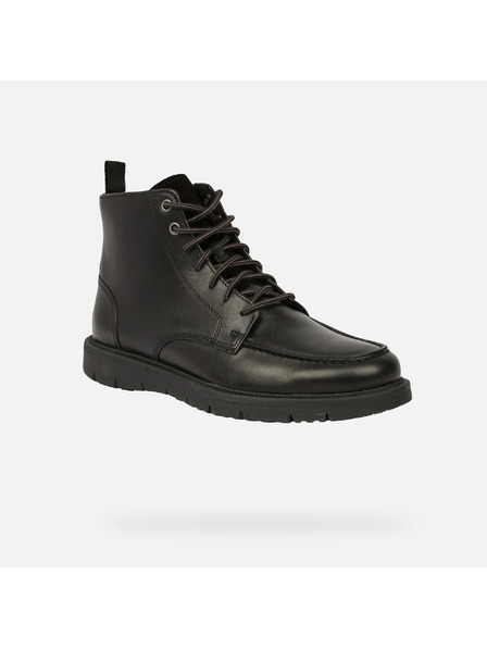 Geox Černá pánská kotníková obuv Geox Pove
