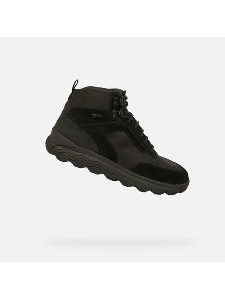 Geox Černá pánská kotníková obuv Geox Spherica 4X4 B ABX