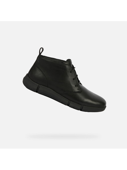Geox Černá pánská kotníková obuv Geox Adacter M