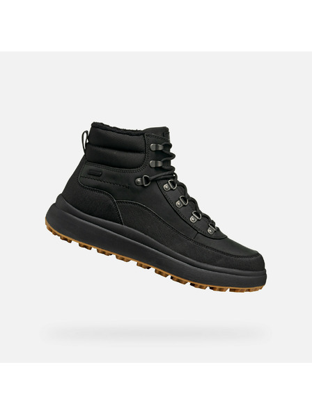 Geox Černá pánská kotníková obuv Geox Granito + grip b a