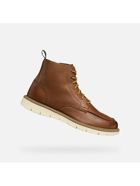 Geox Hnědá pánská kotníková obuv Geox Pove