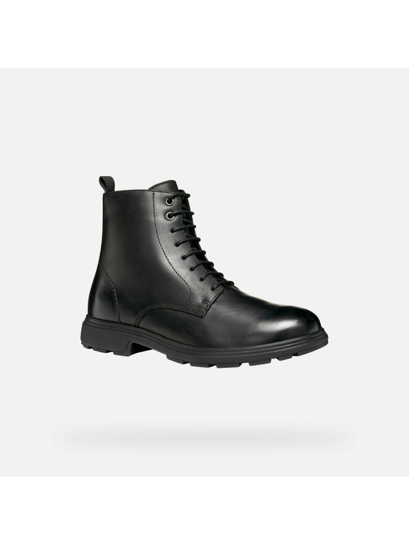 Geox Černá pánská kotníková obuv Geox Meiern