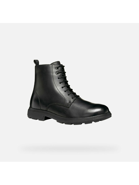 Geox Černá pánská kotníková obuv Geox Meiern