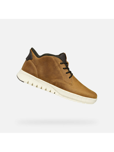 Geox Světle hnědá pánská kotníková obuv Geox Flextride Plus