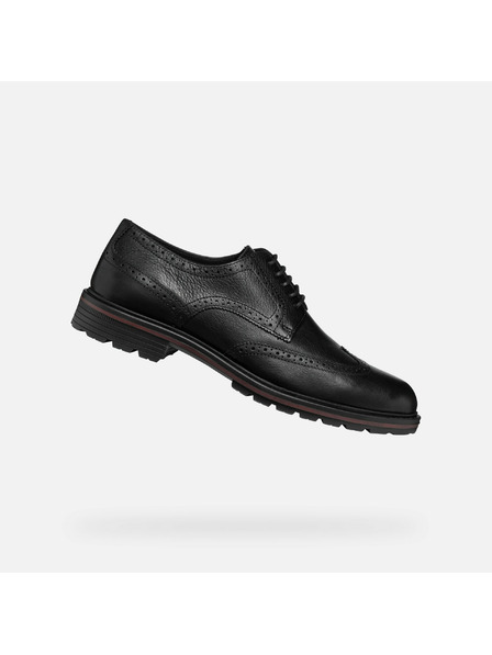 Geox Černá pánská společenská obuv Geox Walk Pleasure C