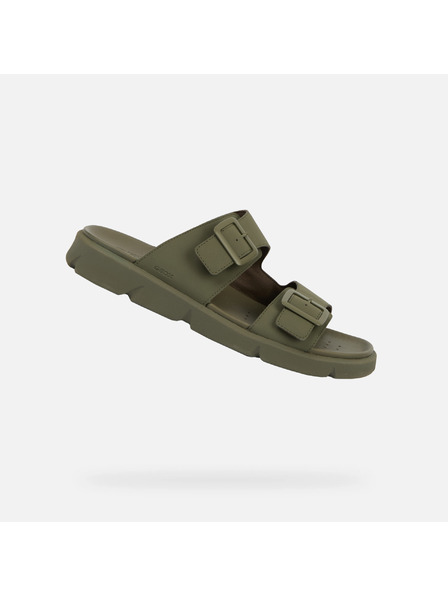 Geox Khaki pánské sandály Geox Xand 2S