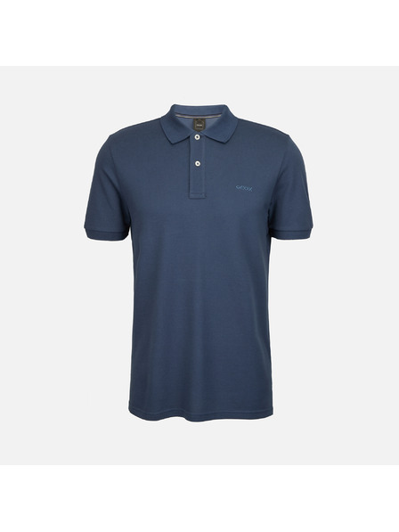 Geox Tmavě modré pánské polotričko Geox Polo