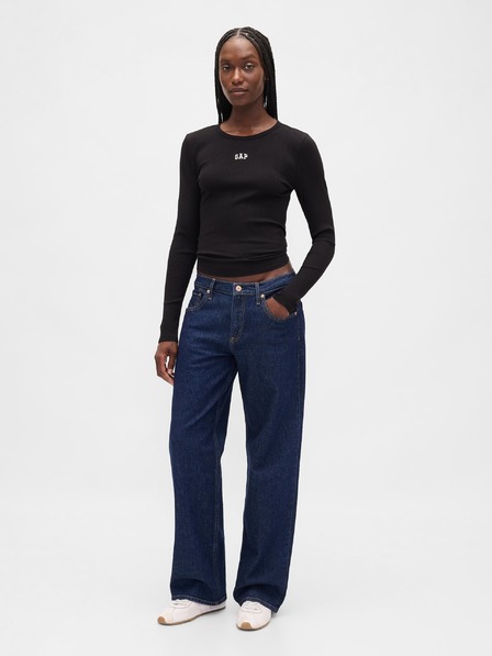 GAP Žebrované tričko s logem GAP