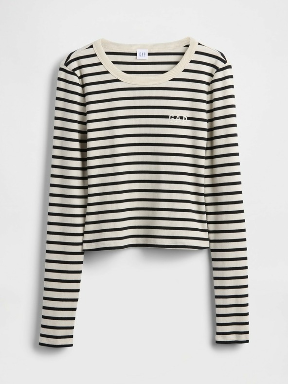 GAP Žebrované crop tričko GAP