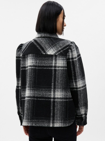 GAP Vlněná košilová crop bunda GAP
