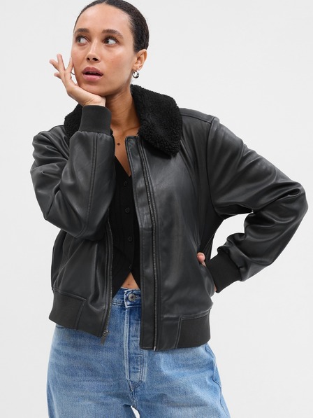 GAP Bunda bomber z umělé kůže GAP