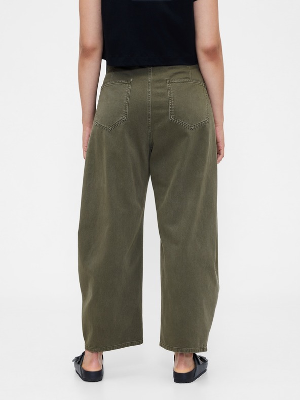 GAP Kalhoty Mid Rise Twill Barrel GAP