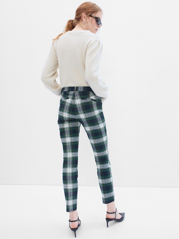 GAP Kostkované kalhoty skinny bi-stretch GAP