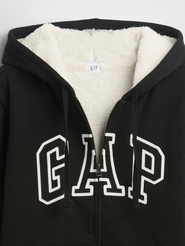 GAP Zateplená mikina Logo Sherpa GAP