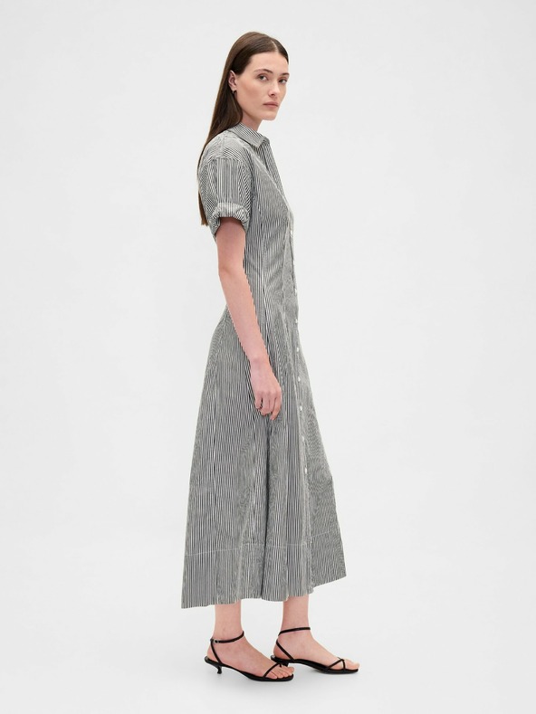 GAP Košilové popelínové midi šaty GAP