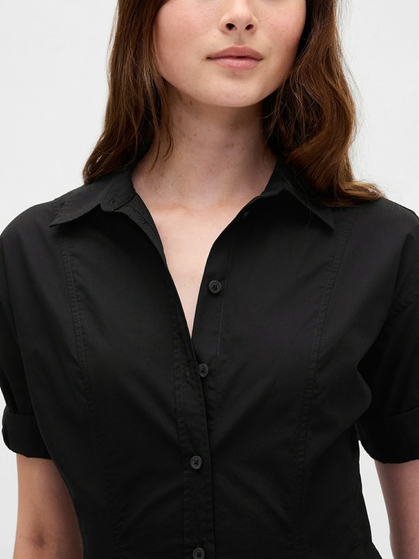 GAP Košilové popelínové midi šaty GAP