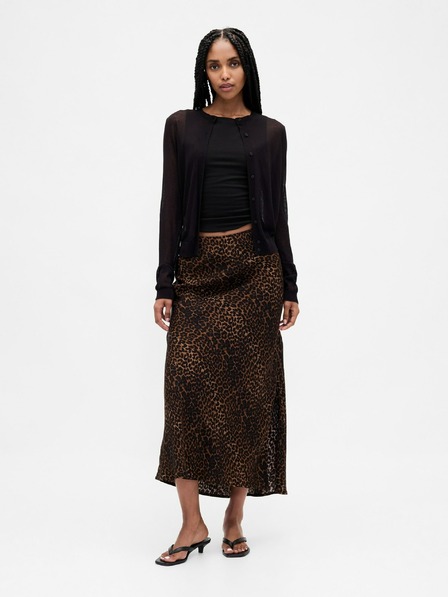 GAP Saténová maxi sukně GAP