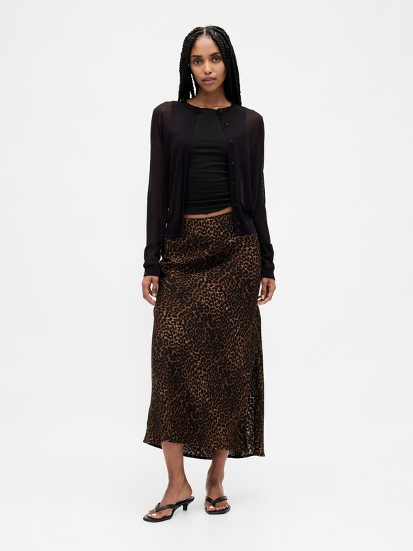 GAP Saténová maxi sukně GAP