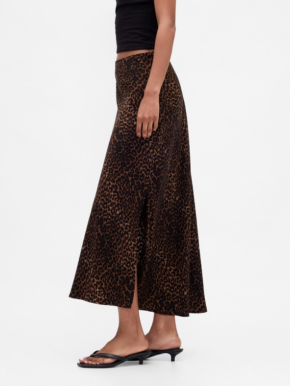 GAP Saténová maxi sukně GAP