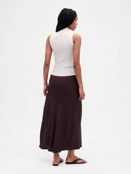 GAP Saténová maxi sukně GAP