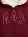 GAP Baby zateplená mikina Logo Sherpa GAP