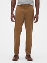GAP Kalhoty essential khaki straight fit GapFlex GAP