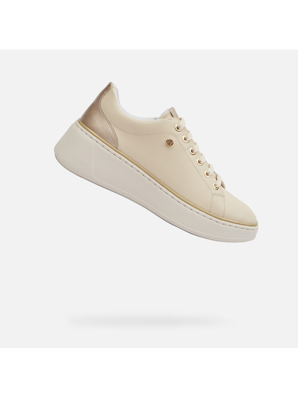 Geox Krémové dámské tenisky Geox Sunnetty