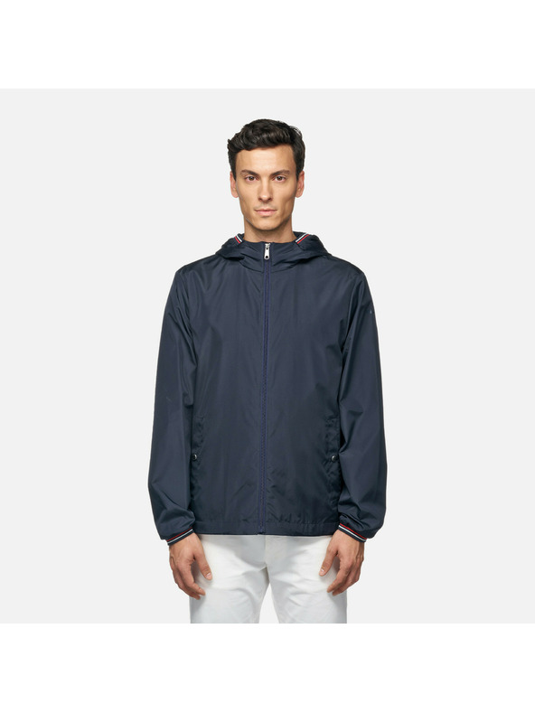 Geox Tmavě modrá pánská bunda Geox Jharrod