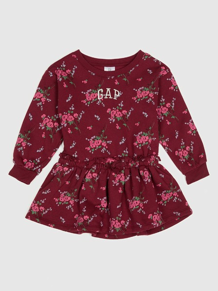 GAP Baby mikinové šaty s logem GAP