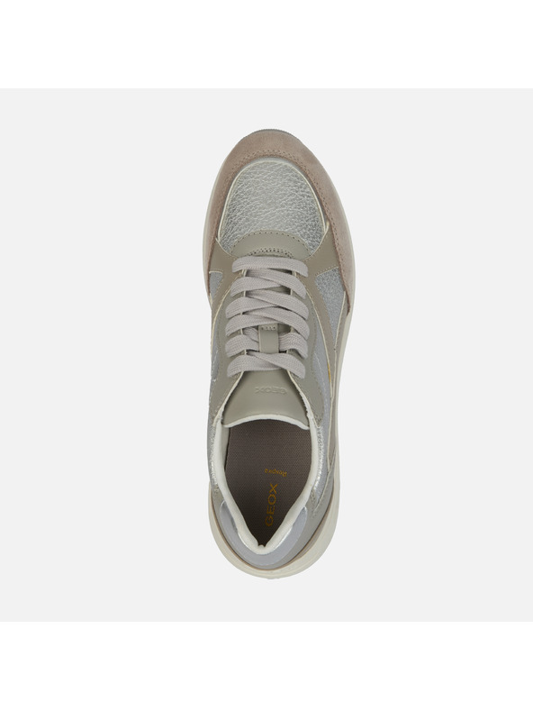 Geox Stříbrné dámské tenisky Geox Bulmya