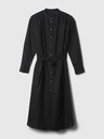 GAP Lněné košilové oversize šaty GAP
