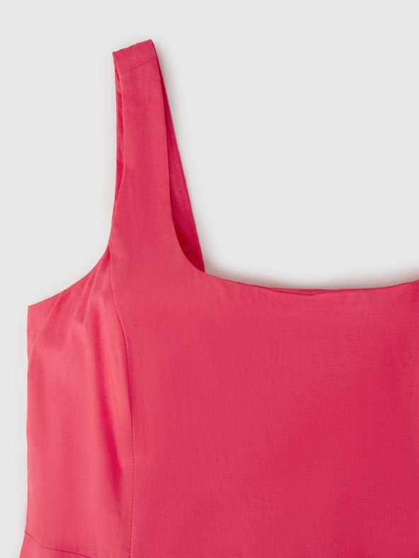 GAP Lněné midi šaty GAP