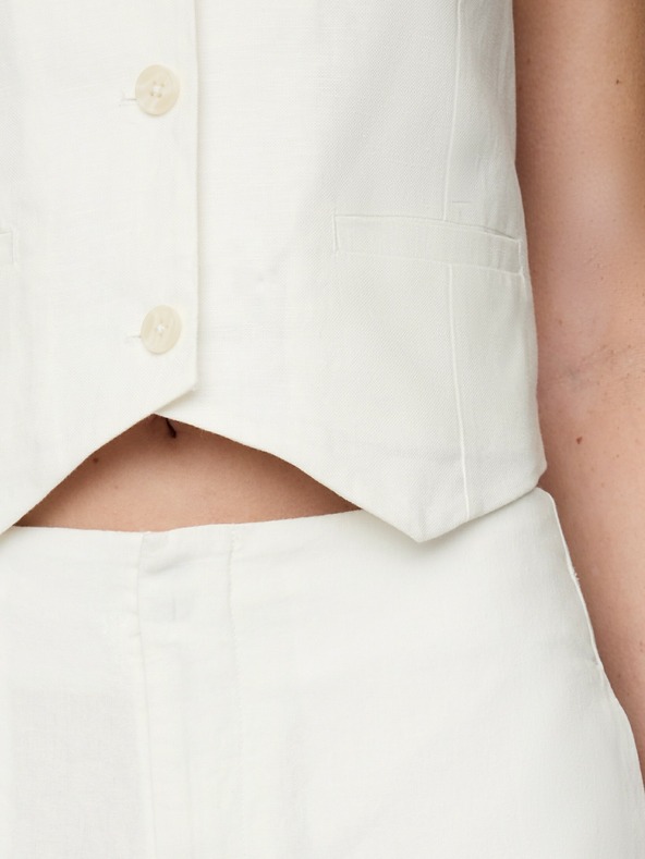 GAP Lněné kalhoty Straight GAP