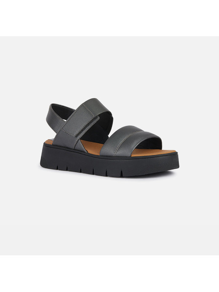 Geox Šedé dámské sandály Geox Dandra