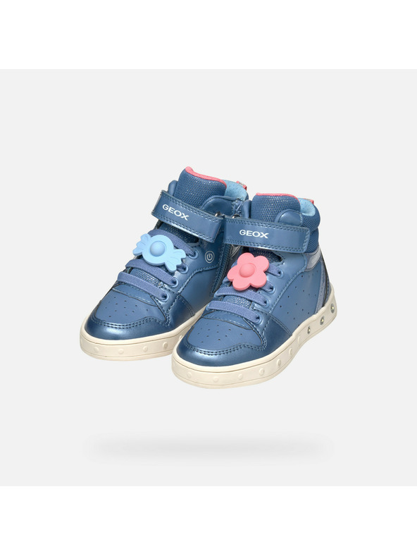 Geox Modré dívčí tenisky Geox Skylin