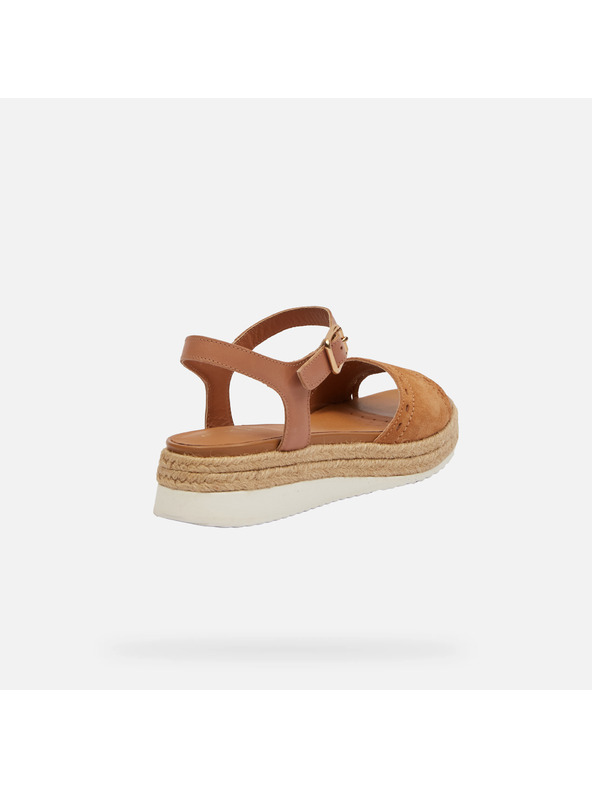 Geox Hnědé dámské sandály Geox Eolie