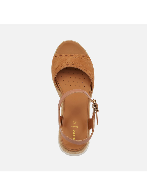 Geox Hnědé dámské sandály Geox Eolie