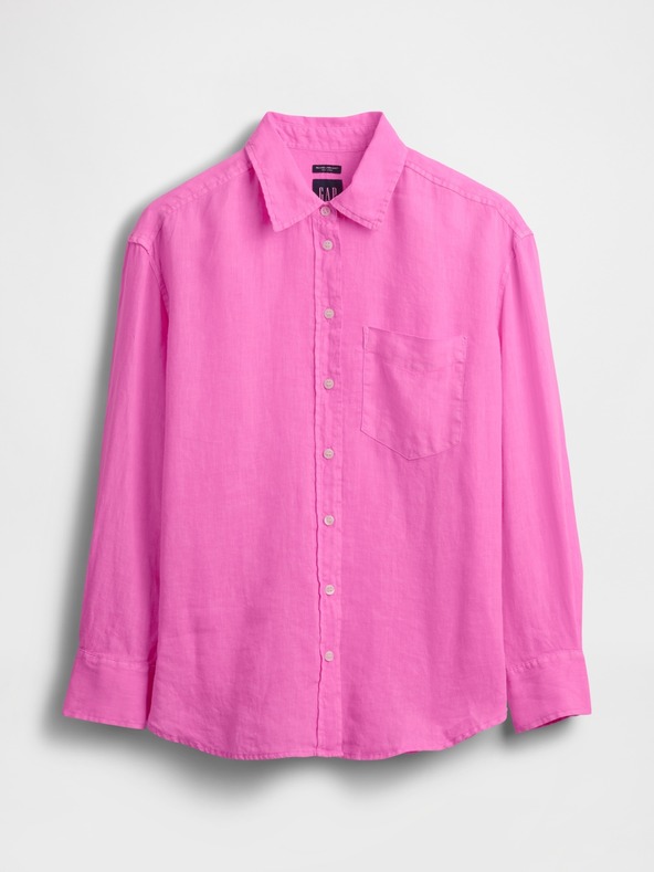 GAP Lněná oversize košile Big Shirt GAP