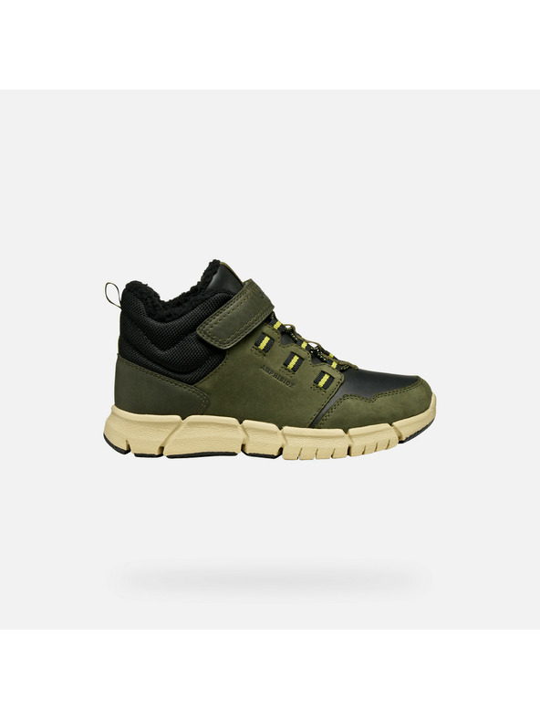 Geox Khaki chlapecká kotníková obuv Geox Flexyper B ABX