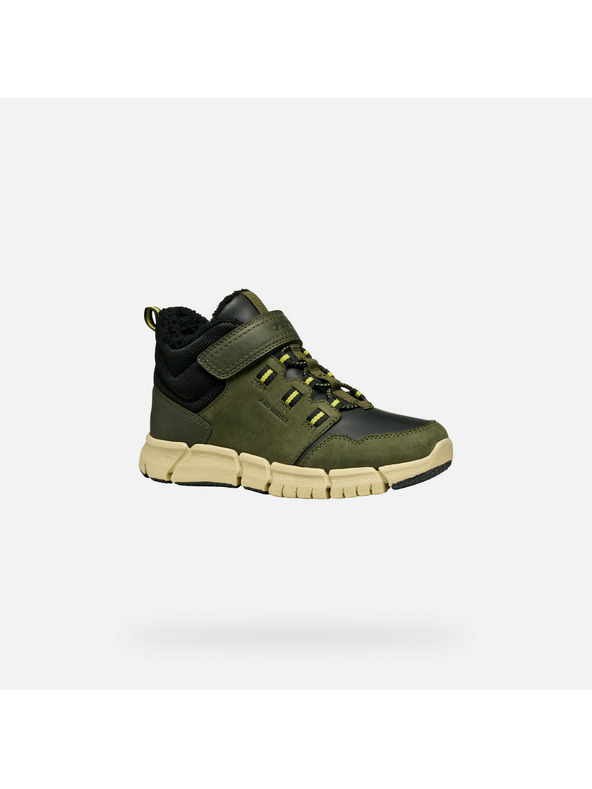 Geox Khaki chlapecká kotníková obuv Geox Flexyper B ABX