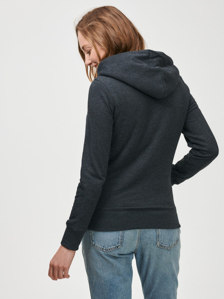 GAP Mikina GAP logo sherpa zip
