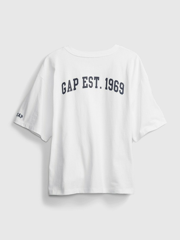 GAP Tričko GAP logo boxy step hem