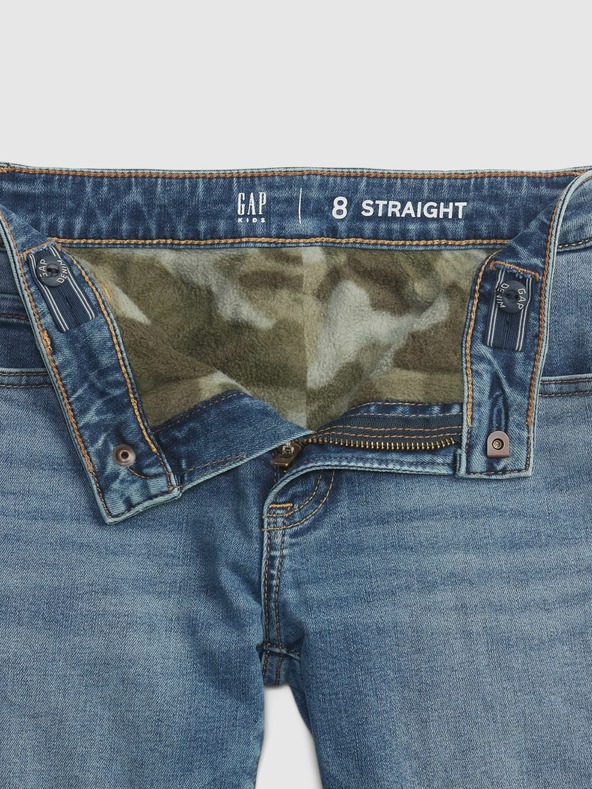 GAP Dětské zateplené džíny straight GAP
