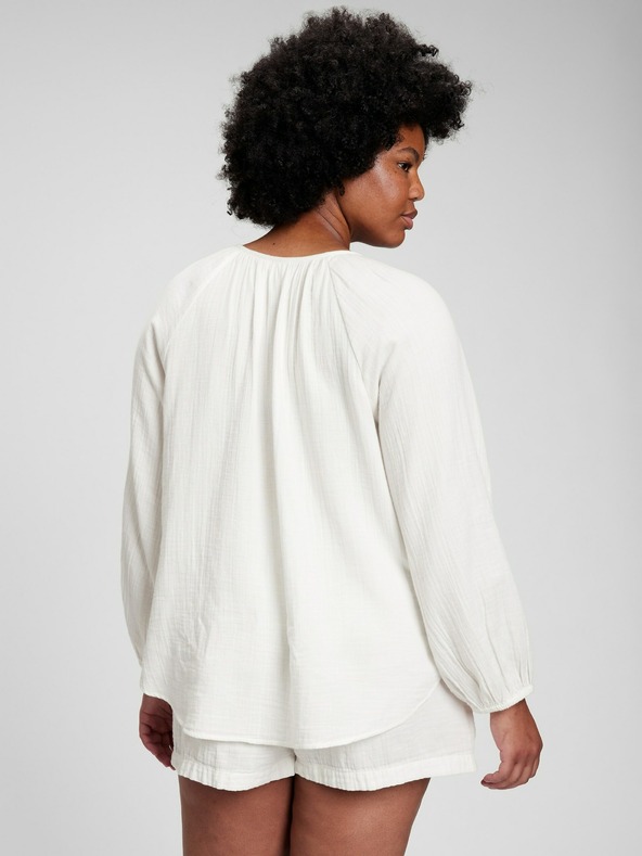 GAP Bavlněná košile bez límečku GAP