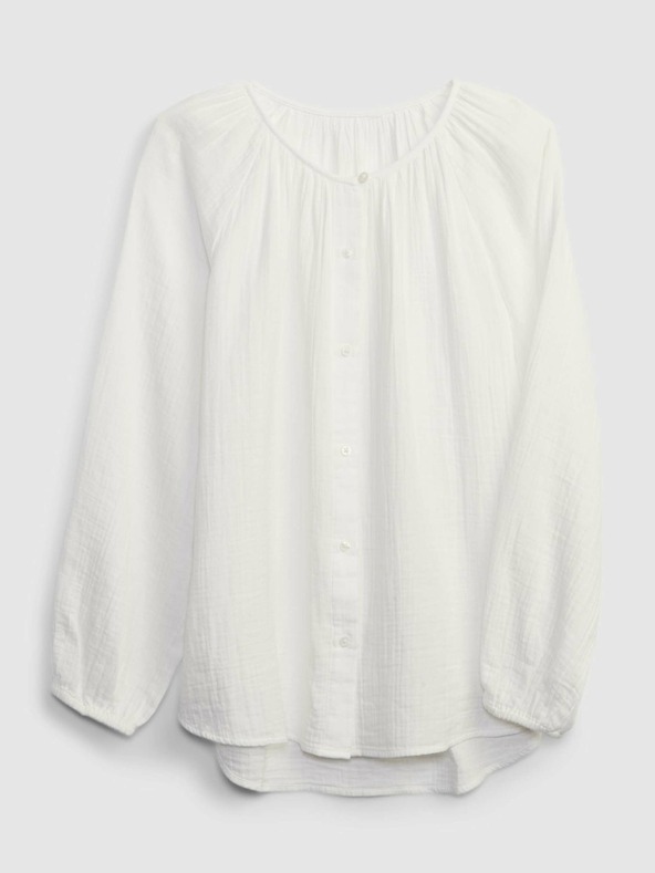 GAP Bavlněná košile bez límečku GAP