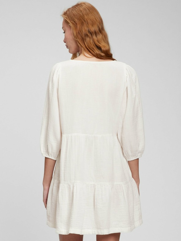 GAP Bavlněné volánové mini šaty GAP