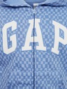 GAP Dětská kostkovaná mikina s logem GAP