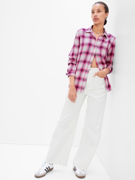 GAP Kostkovaná flanelová košile GAP