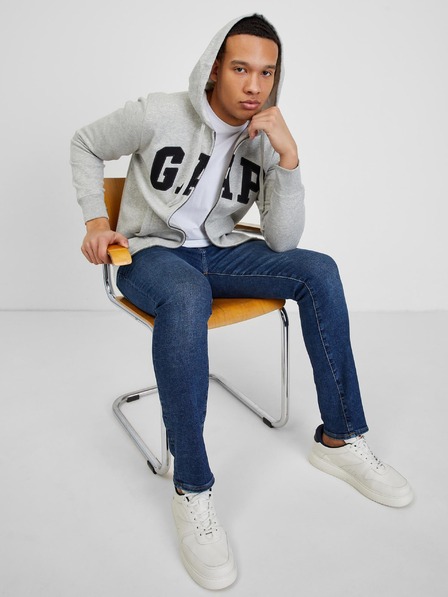 GAP Mikina GAP logo fleece zip